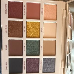 Persona Eyeshadow Palette with Gold, Green, and Purple Hues
